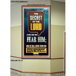 THE SECRET OF THE LORD   Scripture Art Prints   (GWOVERCOMER9192)   