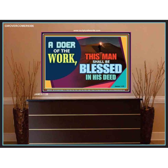 BE A DOER OF THE WORD OF GOD   Frame Scriptures Dcor   (GWOVERCOMER9306)   