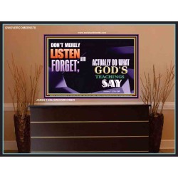 ACTUALLY DO WHAT GOD'S TEACHINGS SAY   Printable Bible Verses to Framed   (GWOVERCOMER9378)   