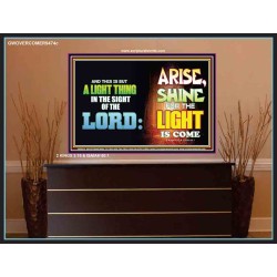 A LIGHT THING   Christian Paintings Frame   (GWOVERCOMER9474c)   "62x44"