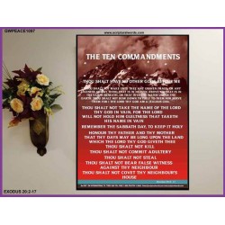 THE TEN COMMANDMENTS   Children Room Wall Decoration Poster    (GWPEACE1097)   