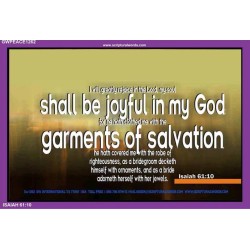 I WILL GREATLY REJOICE   Christian Quote Framed   (GWPEACE1262)   