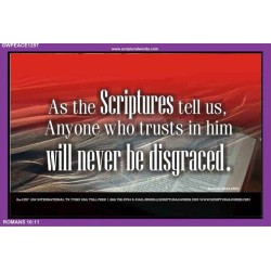 ANYONE WHO TRUSTS IN HIM   Custom Frame Scriptural ArtWork   (GWPEACE1297)   