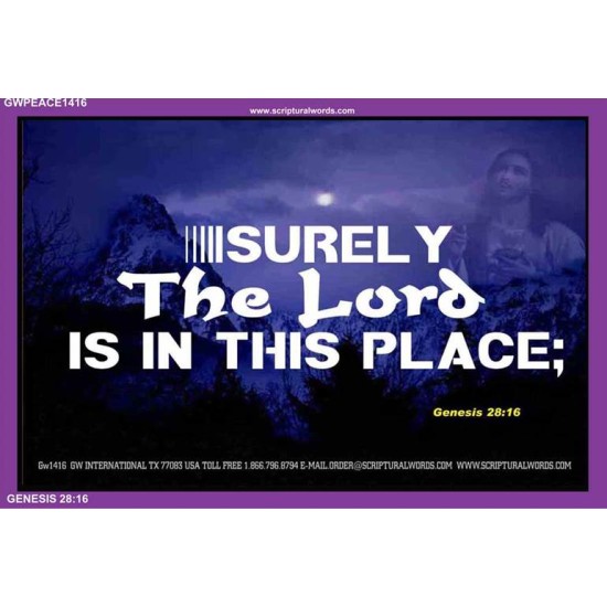 IN THIS PLACE   Custom Framed Scriptural Art   (GWPEACE1416)   