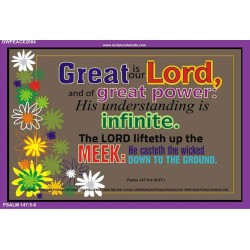 GREAT IS OUR LORD   Bible Verses to Encourage  frame   (GWPEACE2004)   