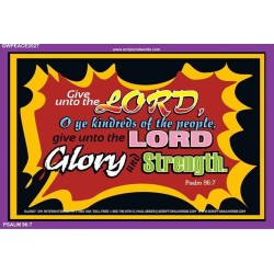 GIVE UNTO THE LORD   Bible Verse Acrylic Glass Frame   (GWPEACE2027)   