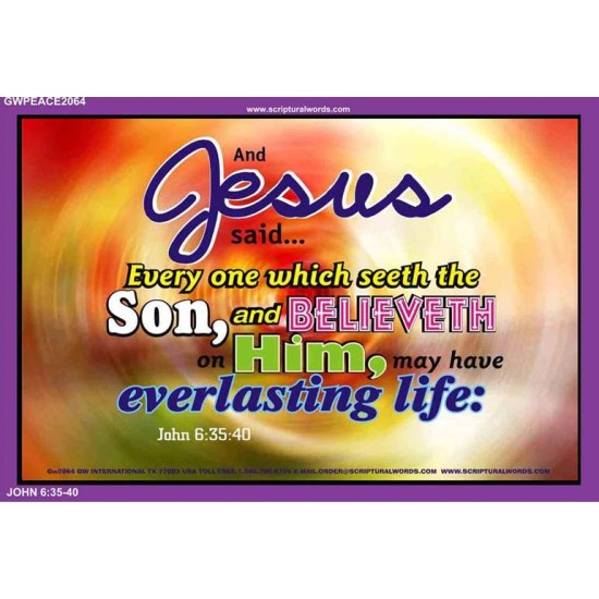 JESUS SAID   Inspirational Wall Art Poster   (GWPEACE2064)   