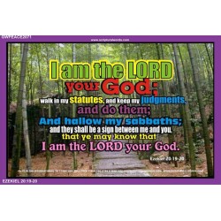 I AM THE LORD YOUR GOD   Bible Scriptures on Forgiveness Acrylic Glass Frame   (GWPEACE2071)   