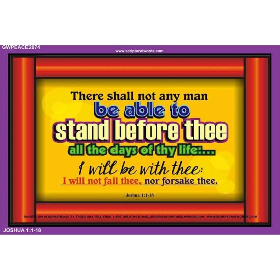 I WILL NOT FAIL THEE   Biblical Paintings Acrylic Glass Frame   (GWPEACE2074)   