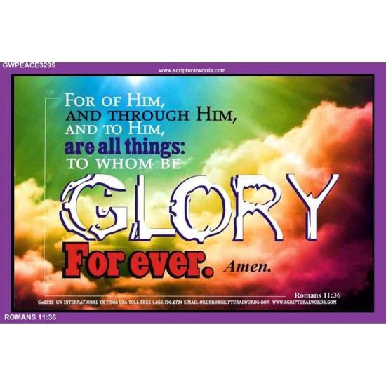 GLORY FOR EVER   Framed Children Room Wall Decoration   (GWPEACE3295)   