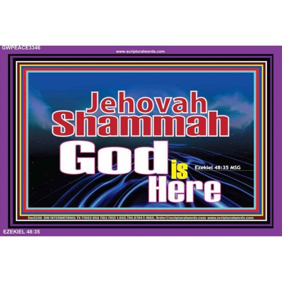 JEHOVAH SHAMMAH   Bible Verse Wall Art   (GWPEACE3346)   