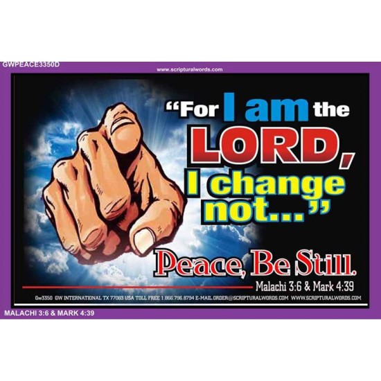 I AM THE LORD   Framed Bible Verses   (GWPEACE3350D)   