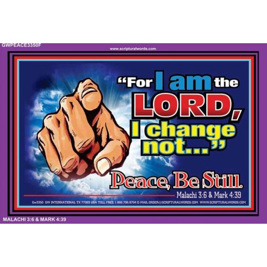 I AM THE LORD   Bible Verses Framed Art   (GWPEACE3350F)   