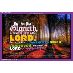 GLORY IN THE LORD   Scripture Framed    (GWPEACE3649)   