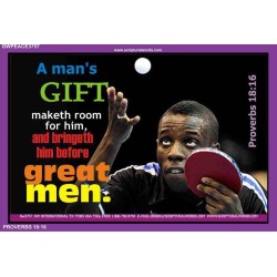 A MANS   Large Frame Scriptural Wall Art   (GWPEACE3757)   
