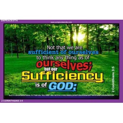 ALL SUFFICIENT GOD   Large Frame Scripture Wall Art   (GWPEACE3774)   