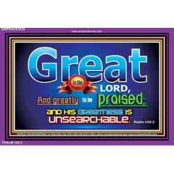 GREAT IS THE LORD   Frame Bible Verse   (GWPEACE3829)   