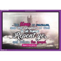 REPENT AND BELIEVE   Christian Wall Dcor Frame   (GWPEACE3889)   