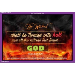 HELL   Contemporary Christian poster   (GWPEACE3970)   