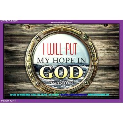 HOPE IN GOD   Bible Verses Framed Art   (GWPEACE4296)   