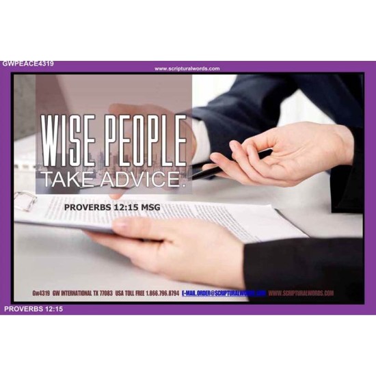 WISE PEOPLE   Bible Verses Frame Online   (GWPEACE4319)   