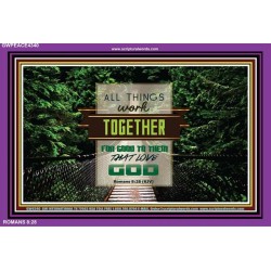 ALL THINGS WORK TOGETHER   Bible Verse Frame Art Prints   (GWPEACE4340)   