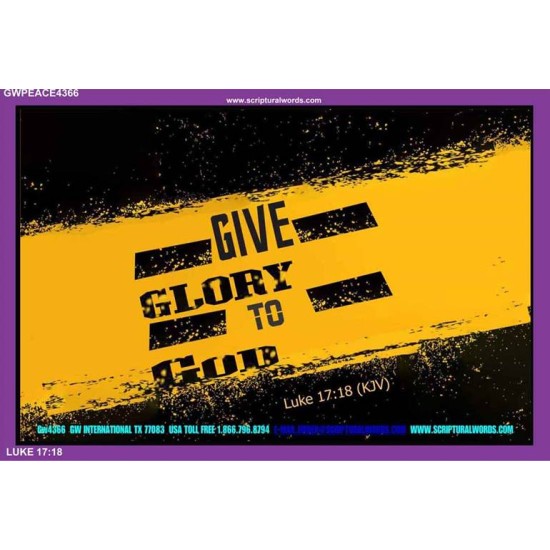 GLORY TO GOD   Modern Wall Art   (GWPEACE4366)   