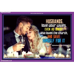 HUSBANDS AND WIVES   Unique Bible Verse Framed   (GWPEACE4403)   