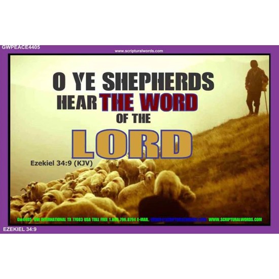 HEAR THE WORD OF THE LORD   New Wall Dcor   (GWPEACE4405)   