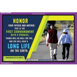 HONOR YOUR FATHER AND MOTHER   Bible Scriptures on Love frame   (GWPEACE5069)   