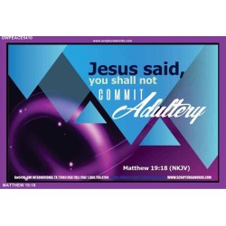 ADULTERY   Scripture Art Wooden Frame   (GWPEACE5410)   