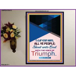 WITH A LOUD VOICE GLORIFIED GOD   Bible Verse Framed for Home   (GWPEACE9372)   