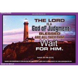 A GOD OF JUDGEMENT   Framed Bible Verse   (GWPEACE6484)   "14x12"