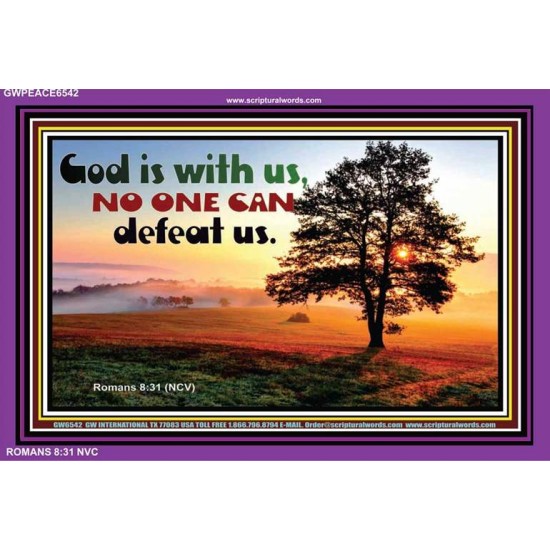 GOD IS WITH US   Affordable Wall Art   (GWPEACE6542)   