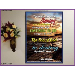 THE SON OF GOD   Bible Verses  Picture Gift Print   (GWPEACE6546)   