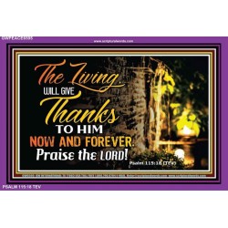 GIVE THANKS ALWAYS   Framed Children Room Wall Decoration   (GWPEACE6595)   