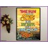 THE SUN SHALL NOT SMITE THEE   Scripture Signs Prints   (GWPEACE6659)   "12X14"