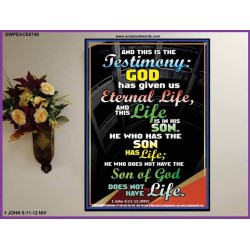 THE TESTIMONY GOD HAS GIVEN US   Scripture Art Prints   (GWPEACE6749)   