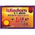 WISDOM   Framed Bible Verse   (GWPEACE6782)   "14x12"