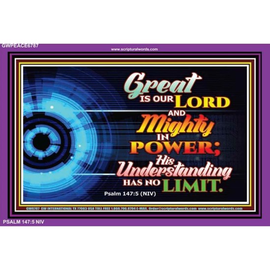 GREAT IS OUR LORD   Framed Bible Verse   (GWPEACE6787)   