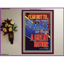 A GREAT NATION   Large Print Scripture Wall Art   (GWPEACE7273)   