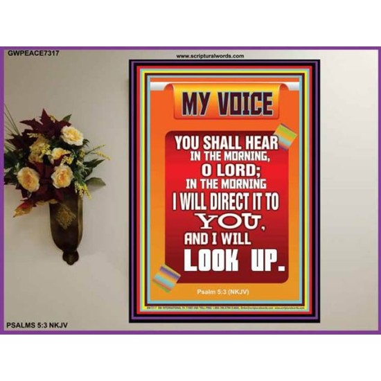THE VOICE OF GOD   Christian Quote Poster   (GWPEACE7307)   