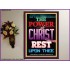 THE POWER OF CHRIST   Bible Verse Poster   (GWPEACE7404)   "12X14"