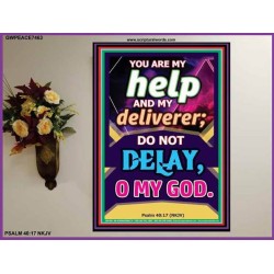YOU ARE MY HELP   Scriptural Dcor Print   (GWPEACE7463)   