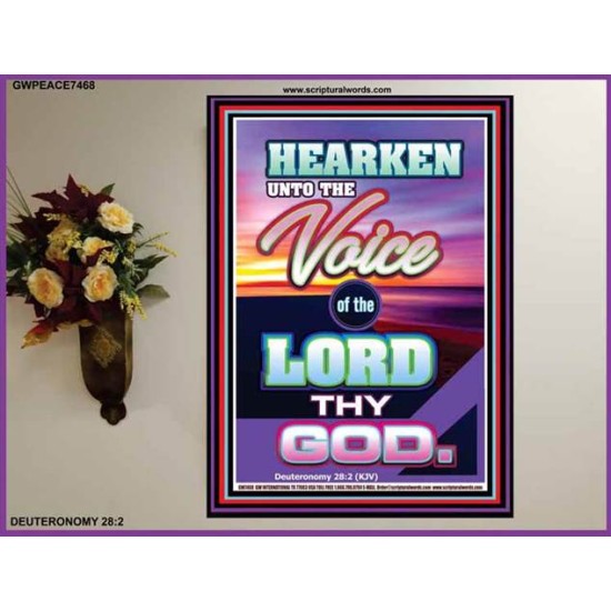 THE VOICE OF THE LORD   Bible Verses Poster   (GWPEACE7468)   