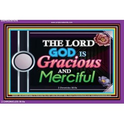 GRACIOUS AND MERCIFUL   Bible Verse Framed for Home Online   (GWPEACE7478)   