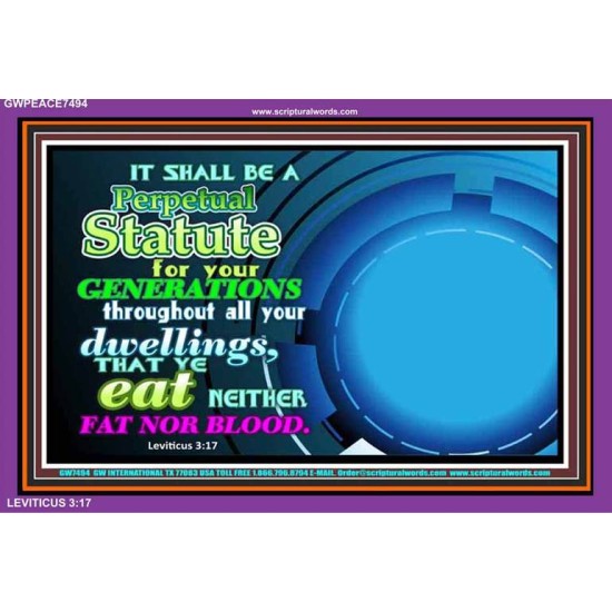 GODLY NUTRITION   Frame Scripture Dcor   (GWPEACE7494)   