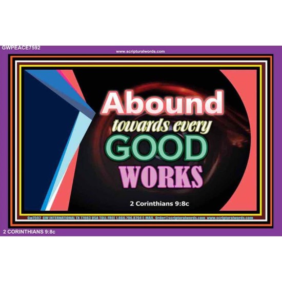 GOOD WORKS   Printable Bible Verses to Framed   (GWPEACE7592)   