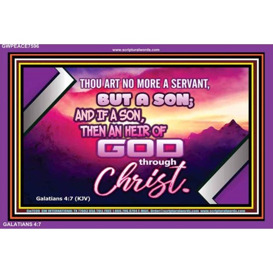 HEIRS OF GOD   Large Frame Scriptural Wall Art   (GWPEACE7596)   