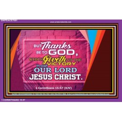 VICTORY IN CHRIST   Bible Verse Frame Online   (GWPEACE7601)   "14x12"